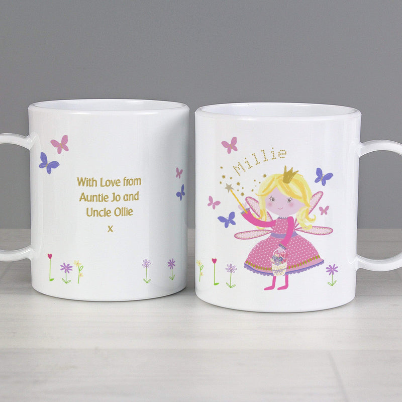 Personalised Memento Mealtime Essentials Personalised Garden Fairy Plastic Mug