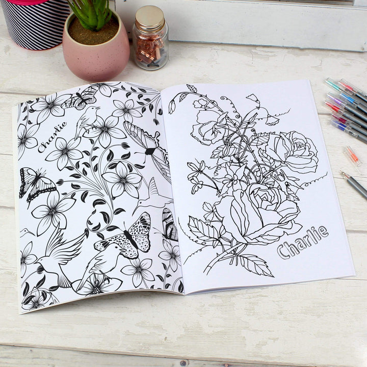 Personalised Memento Books Personalised Gardening Colouring Book
