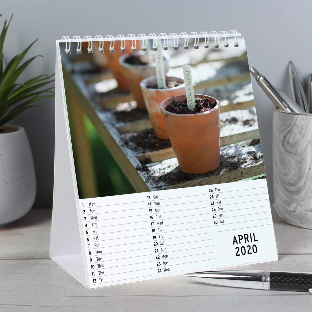 Personalised Memento Stationery &amp; Pens Personalised Gardening Desk Calendar