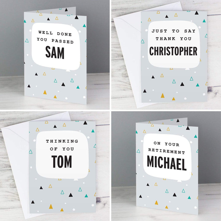 Personalised Memento Greetings Cards Personalised Geo Birthday Card