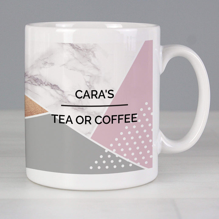 Personalised Memento Mugs Personalised Geometric Mug