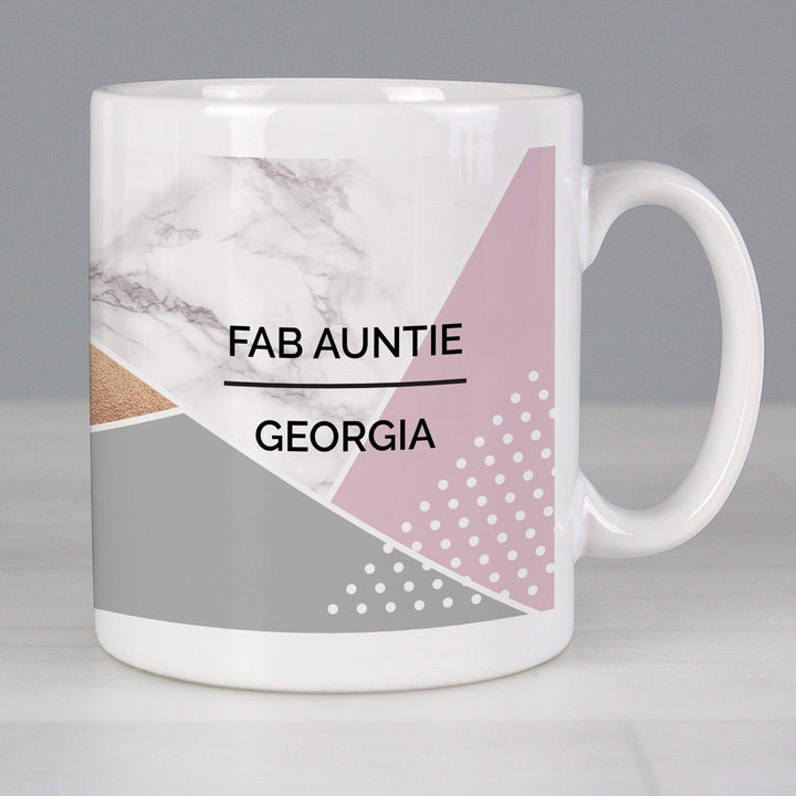 Personalised Memento Mugs Personalised Geometric Mug
