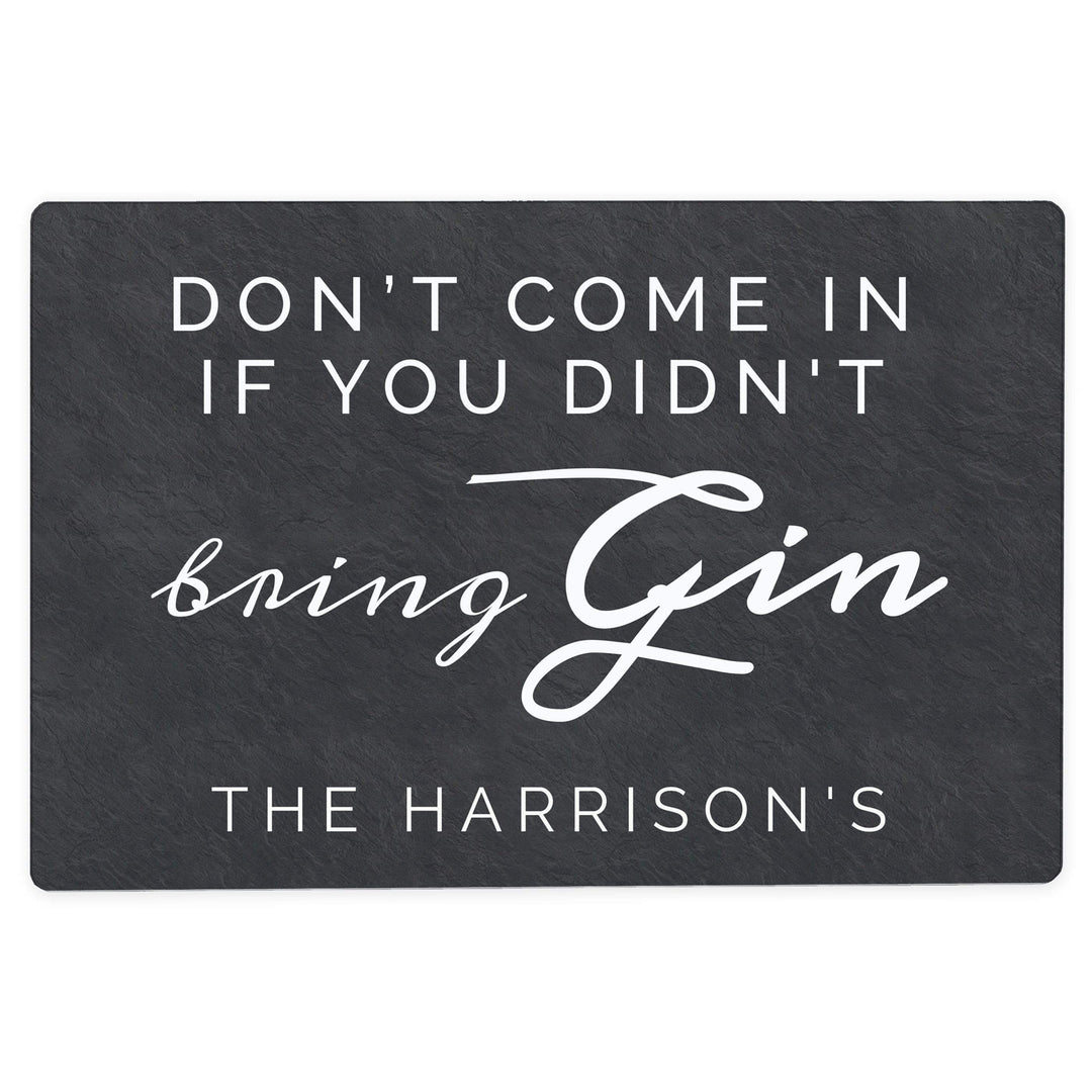 Personalised Memento Hanging Decorations &amp; Signs Personalised Gin Metal Sign