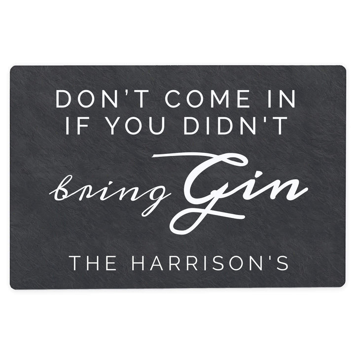 Personalised Memento Hanging Decorations &amp; Signs Personalised Gin Metal Sign