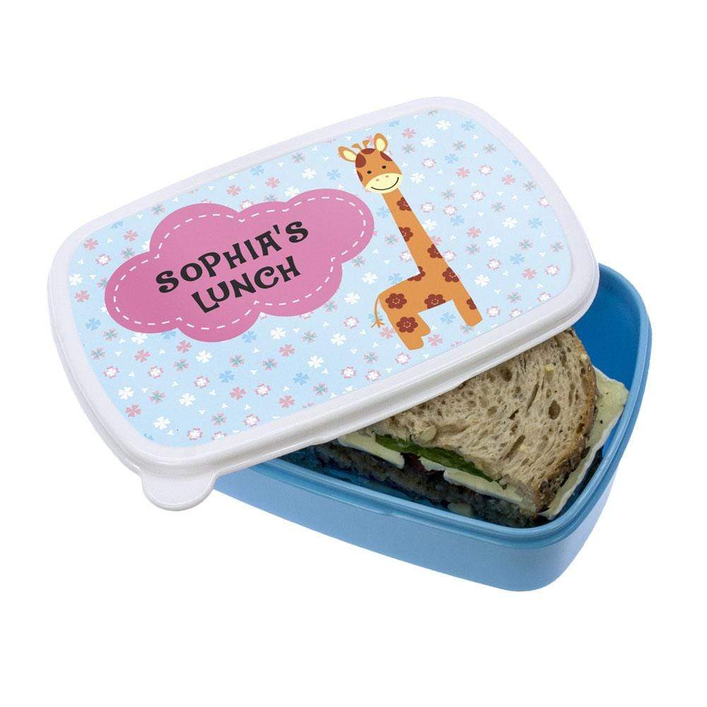 Treat Personalised Giraffe Lunch Box