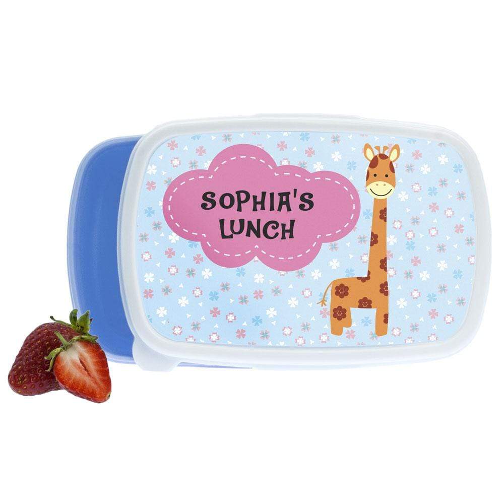 Treat Personalised Giraffe Lunch Box
