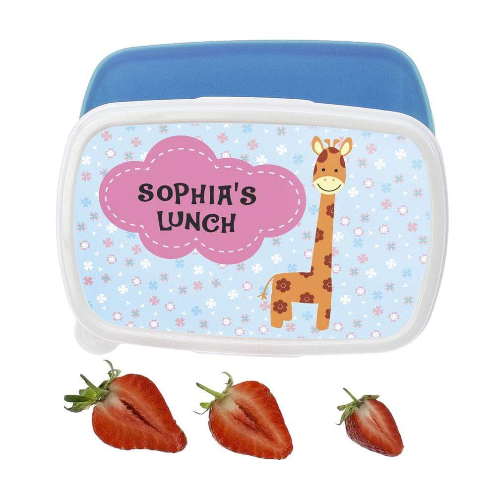 Treat Personalised Giraffe Lunch Box