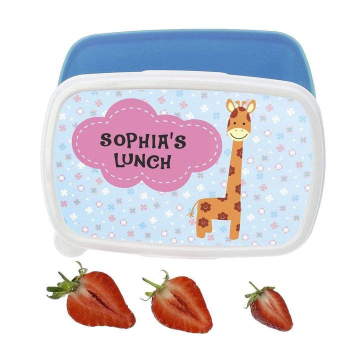 Treat Personalised Giraffe Lunch Box
