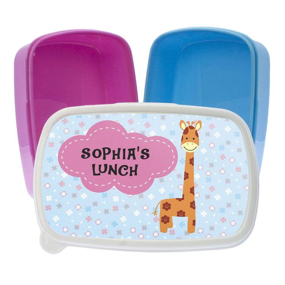 Treat Personalised Giraffe Lunch Box