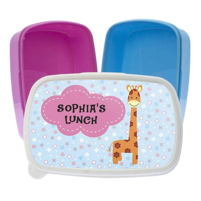 Treat Personalised Giraffe Lunch Box