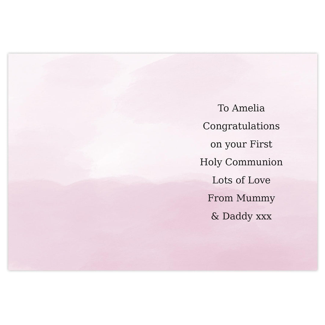 Personalised Memento Personalised Girls First Holy Communion Card