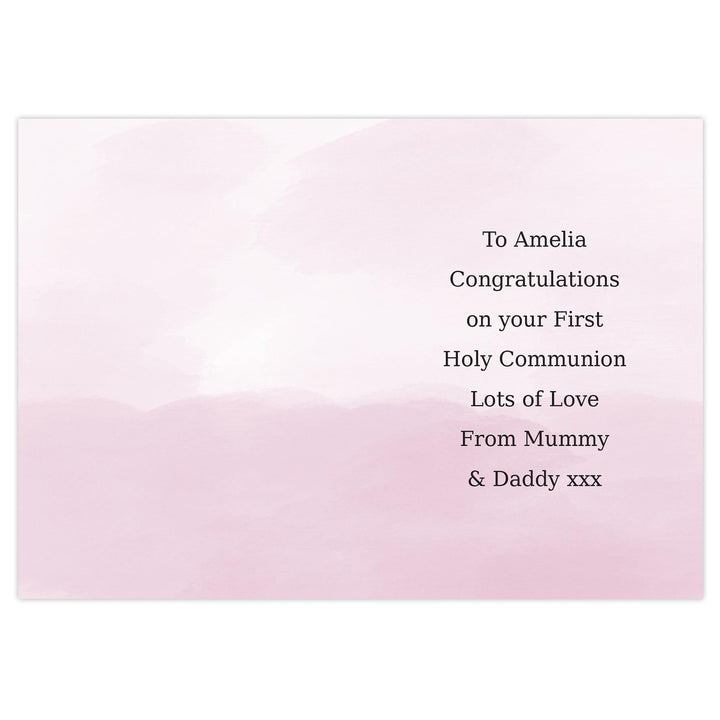 Personalised Memento Personalised Girls First Holy Communion Card