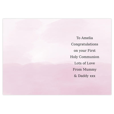 Personalised Memento Personalised Girls First Holy Communion Card