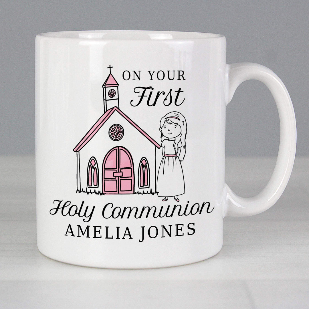 Personalised Memento Personalised Girls First Holy Communion Mug