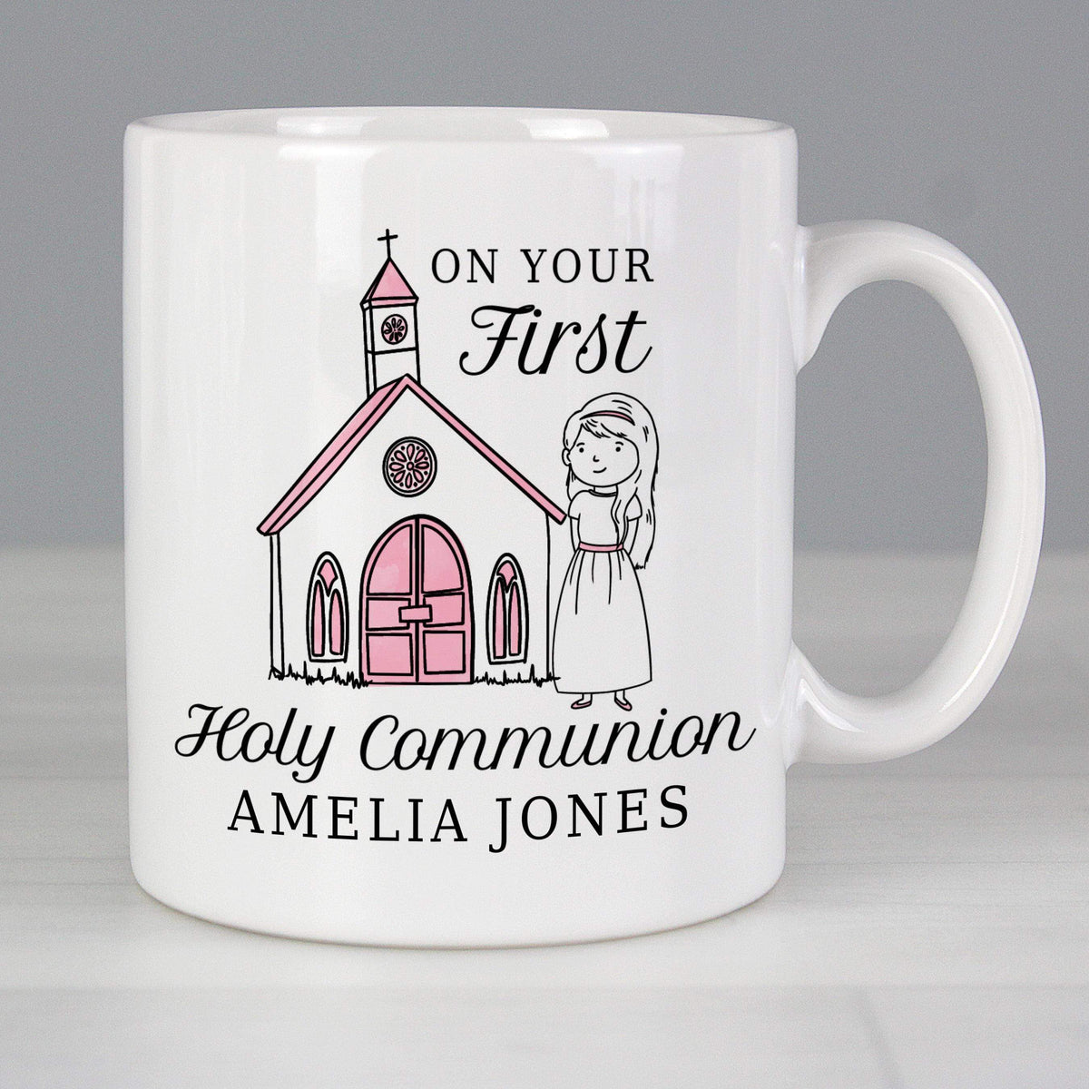 Personalised Memento Personalised Girls First Holy Communion Mug