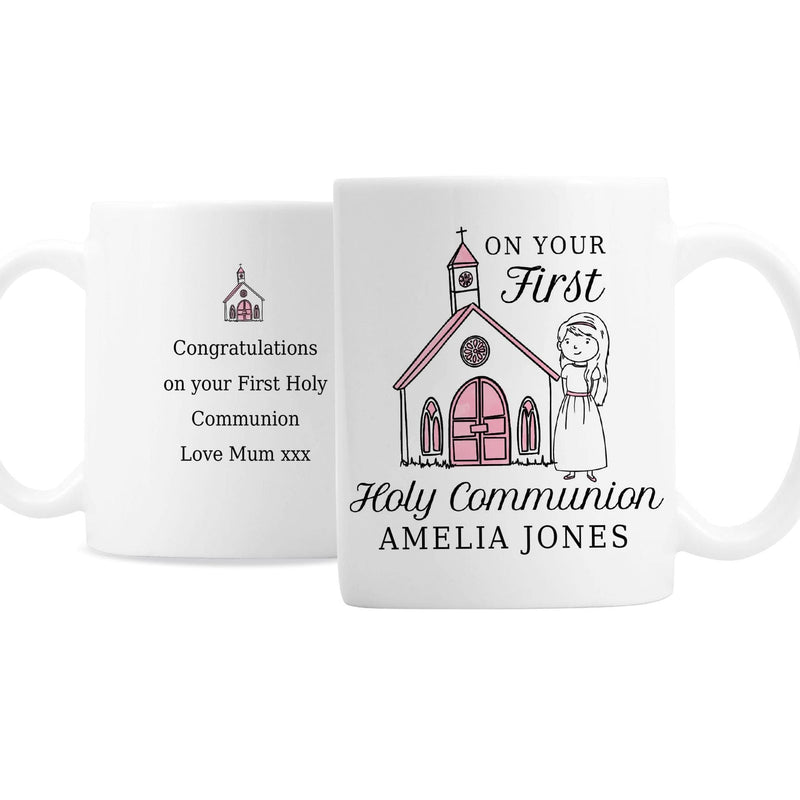 Personalised Memento Personalised Girls First Holy Communion Mug