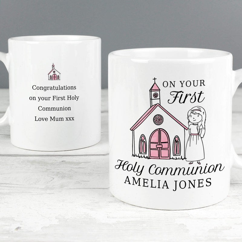 Personalised Memento Personalised Girls First Holy Communion Mug