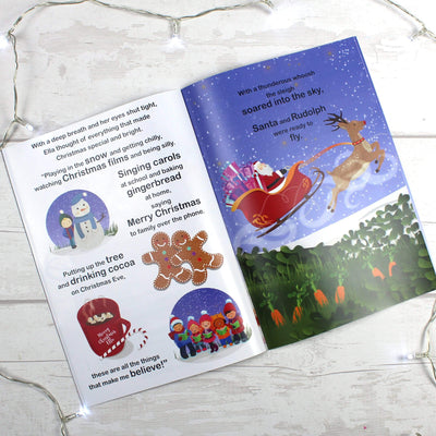 Personalised Memento Books Personalised Girls ""It's Christmas"" Story Book, Featuring Santa and his Elf Twinkles