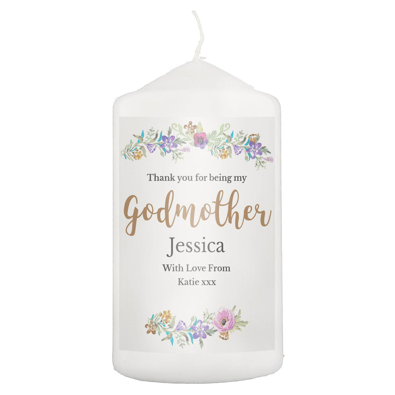 Personalised Memento Candles & Reed Diffusers Personalised Godmother &