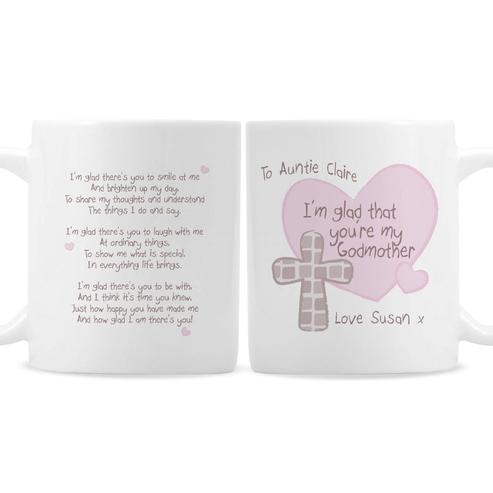 Personalised Memento Mugs Personalised Godmother Mug