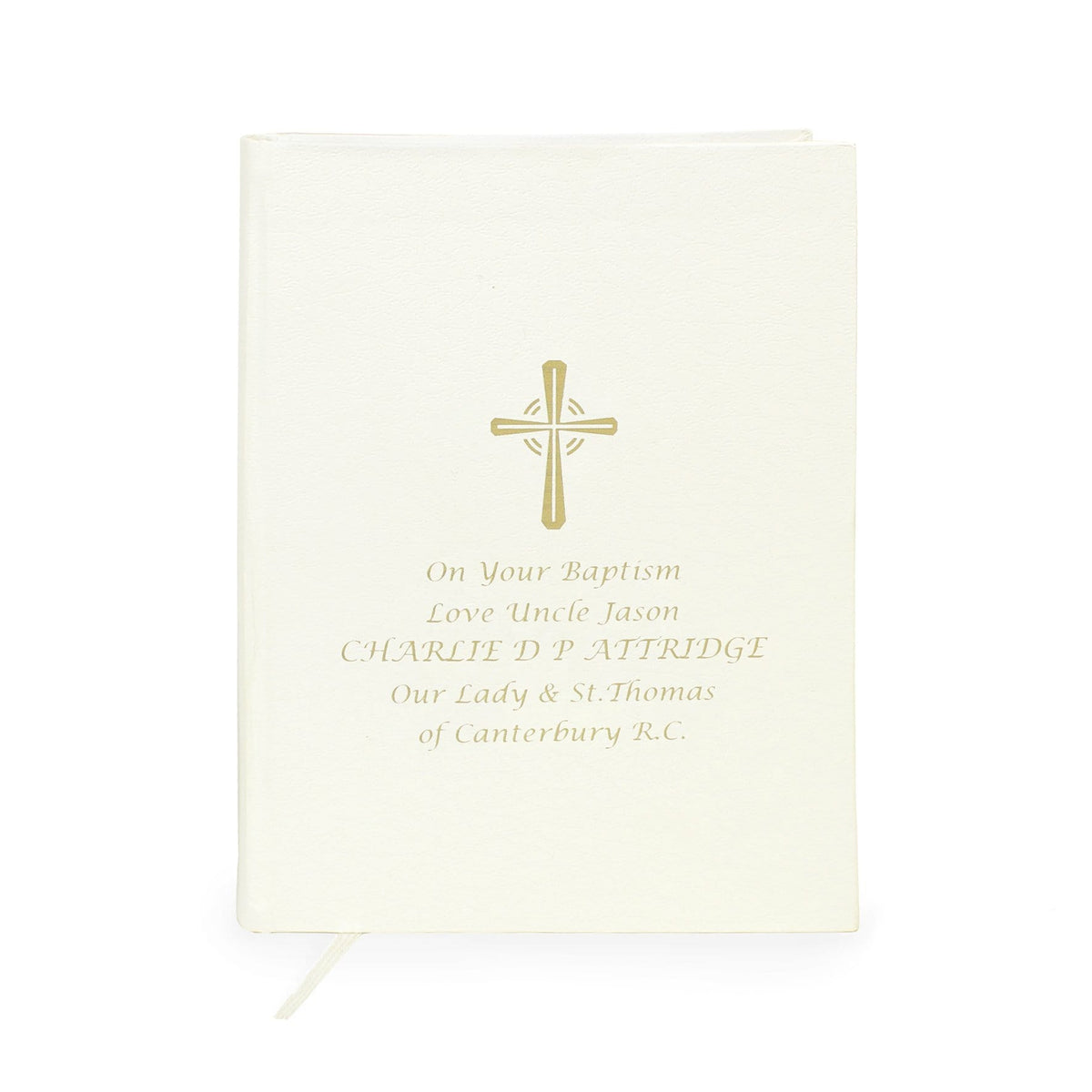 Personalised Memento Books Personalised Gold Companion Holy Bible - Eco-friendly