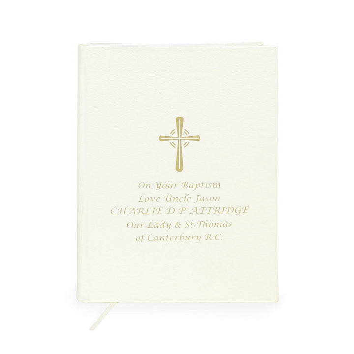 Personalised Memento Books Personalised Gold Companion Holy Bible - Eco-friendly