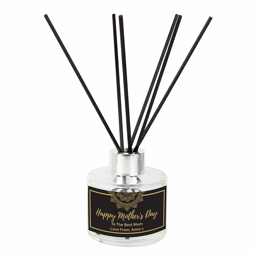 Personalised Memento Candles &amp; Reed Diffusers Personalised Gold Mandala Reed Diffuser