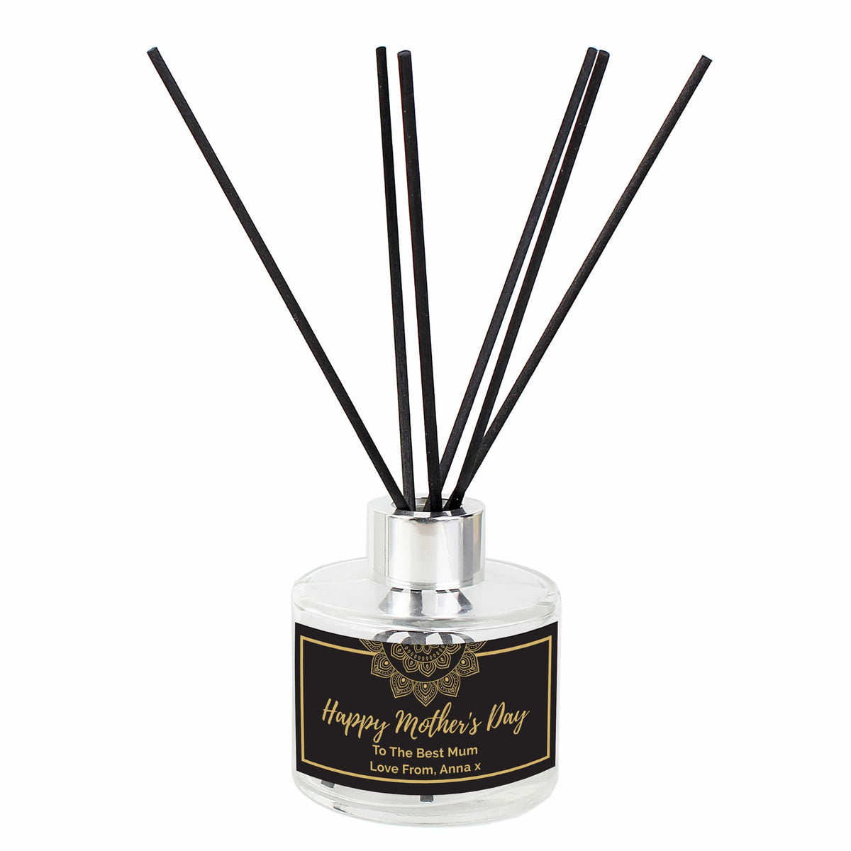 Personalised Memento Candles & Reed Diffusers Personalised Gold Mandala Reed Diffuser