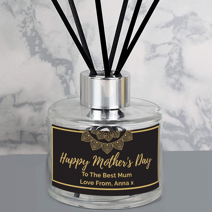 Personalised Memento Candles &amp; Reed Diffusers Personalised Gold Mandala Reed Diffuser