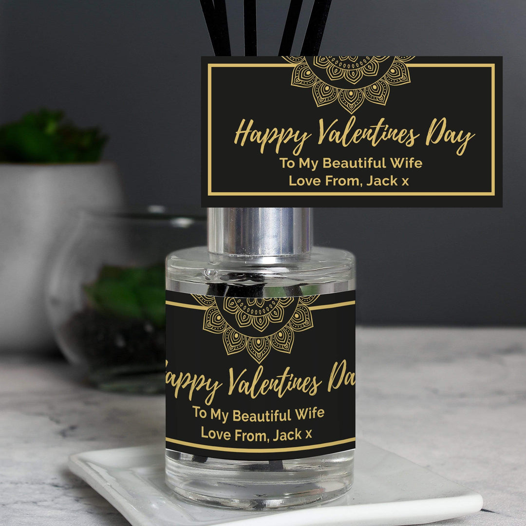Personalised Memento Candles &amp; Reed Diffusers Personalised Gold Mandala Reed Diffuser