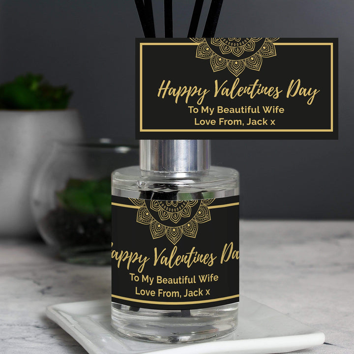 Personalised Memento Candles &amp; Reed Diffusers Personalised Gold Mandala Reed Diffuser