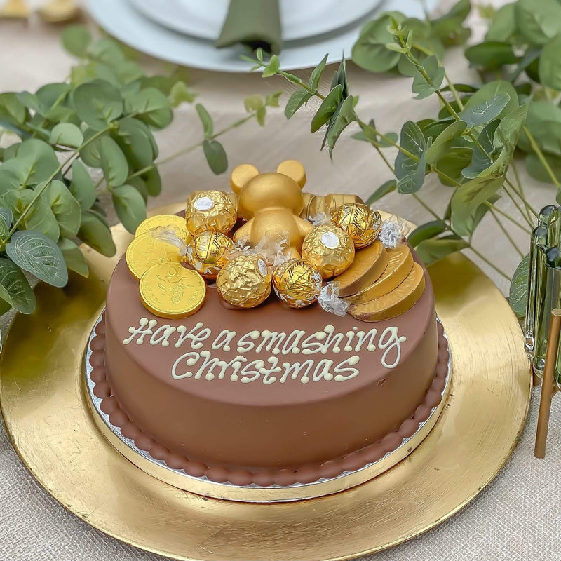 Sweet Trees Personalised Gold Smash Cake