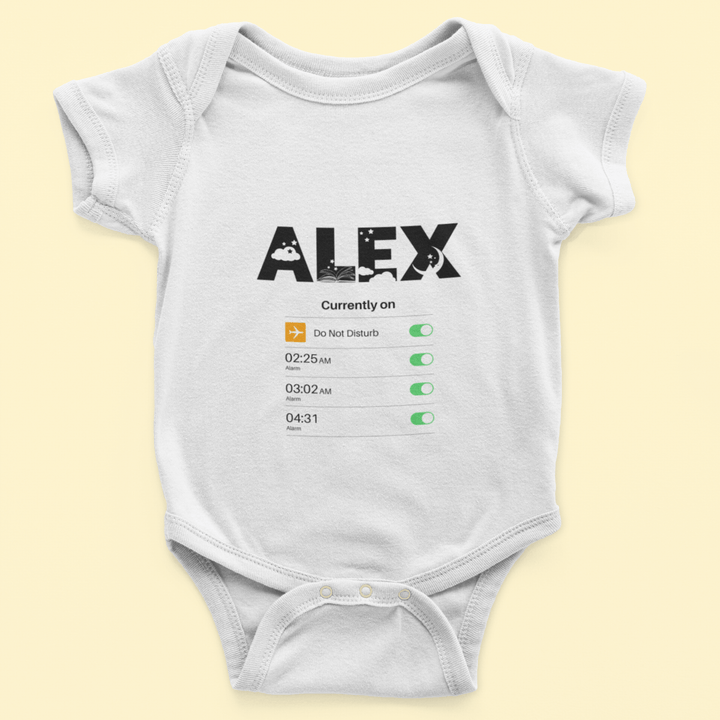 The Little Personal Shop Babygrows Personalised Good Night Alarm Clock