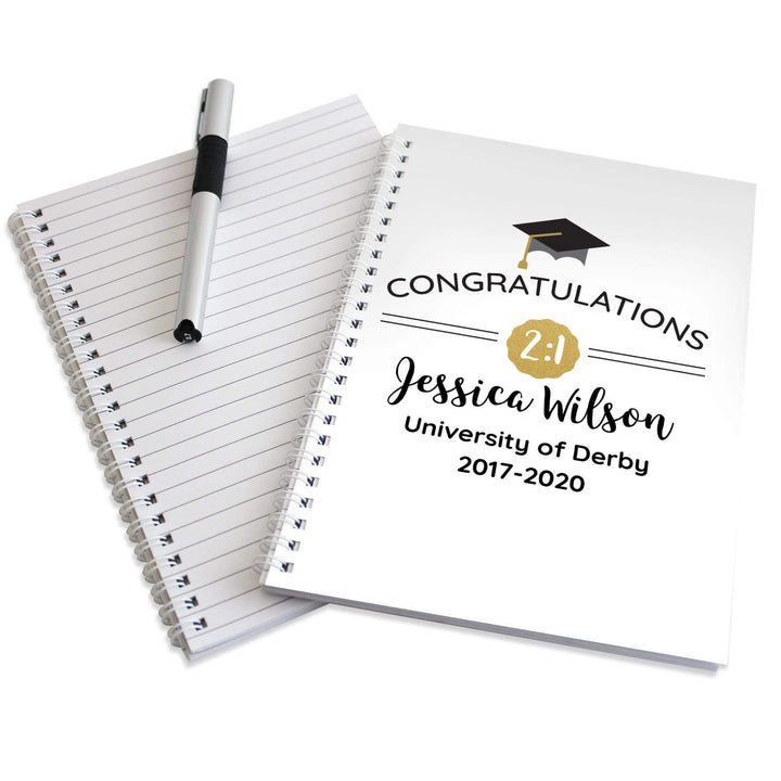 Personalised Memento Stationery &amp; Pens Personalised Graduation A5 Notebook
