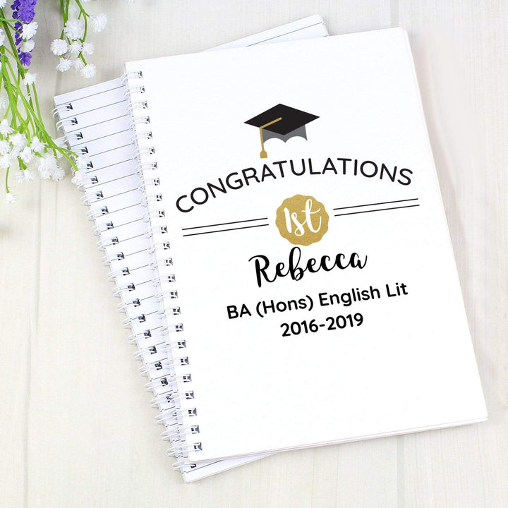 Personalised Memento Stationery &amp; Pens Personalised Graduation A5 Notebook