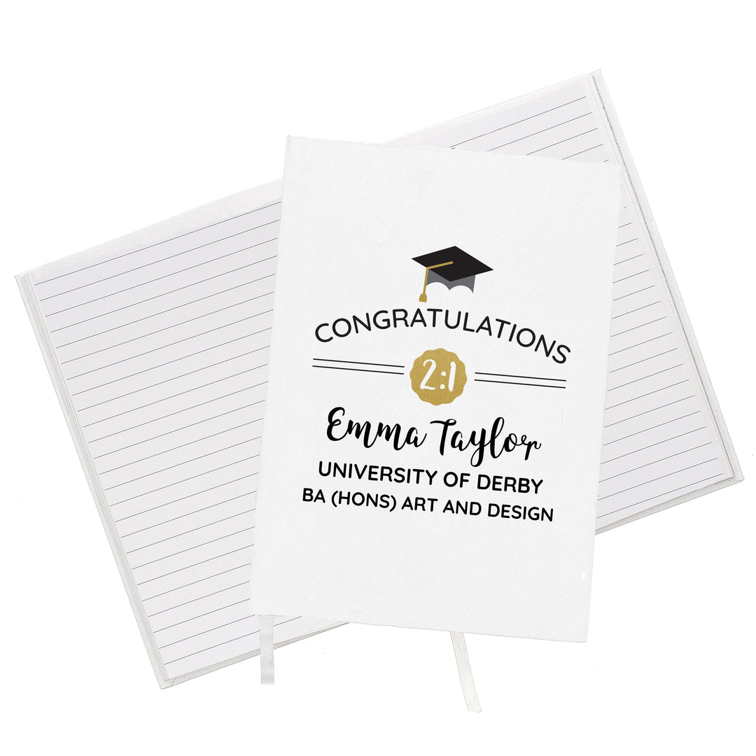 Personalised Memento Stationery &amp; Pens Personalised Graduation A5 Notebook