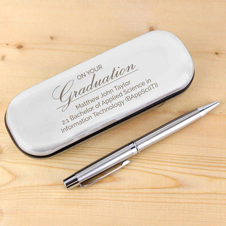 Personalised Memento Personalised Graduation Pen and Box Set