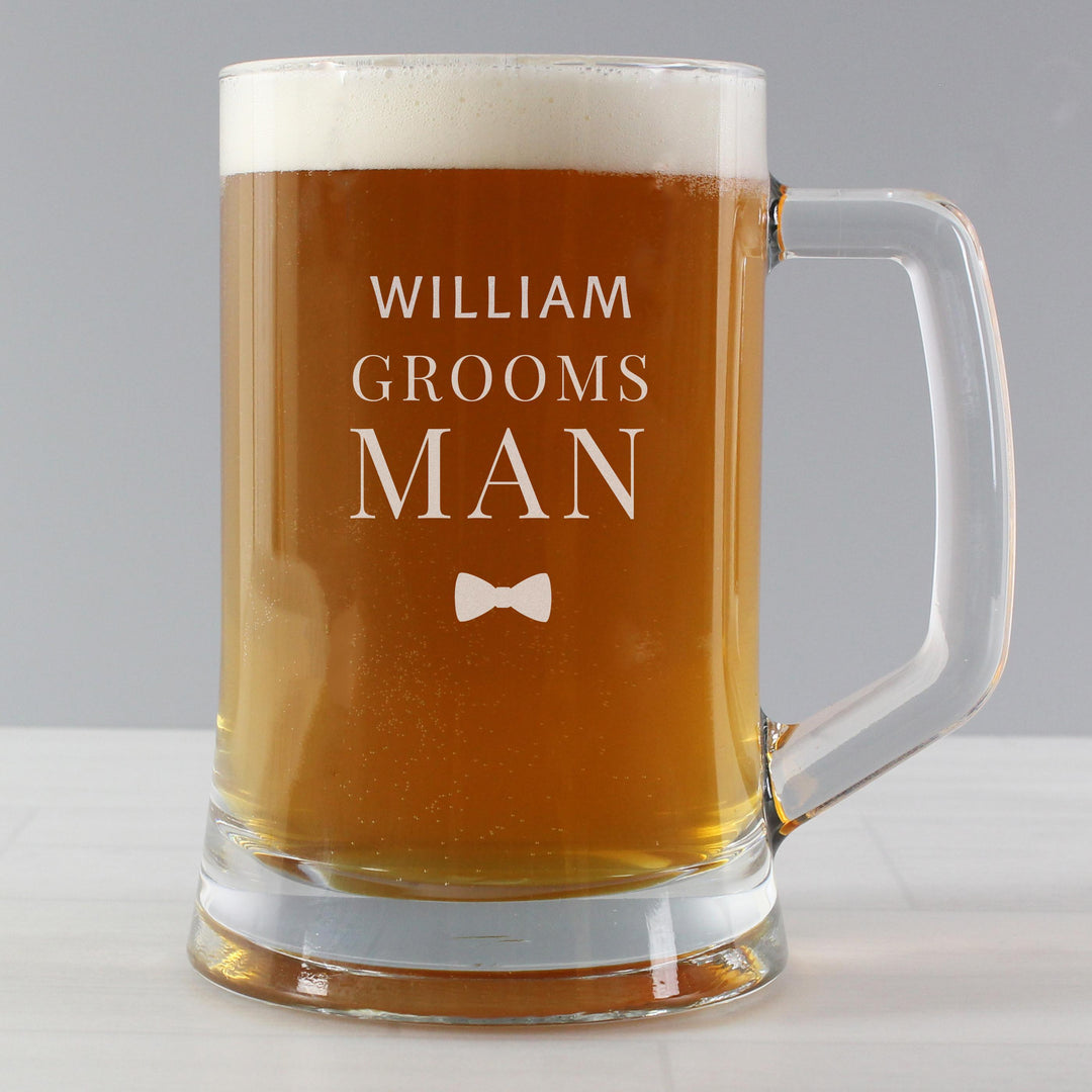 Personalised Memento Personalised Groomsman Pint Stern Tankard