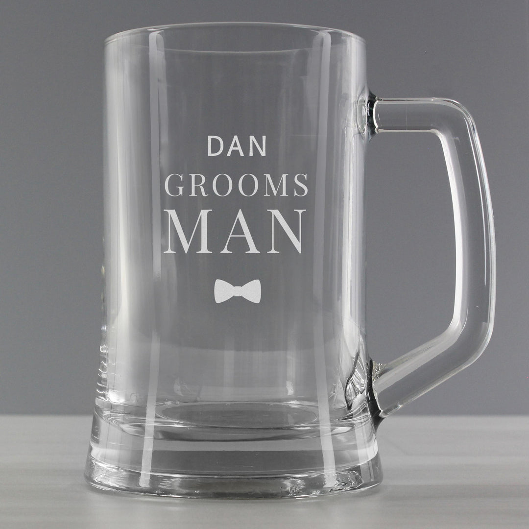 Personalised Memento Personalised Groomsman Pint Stern Tankard