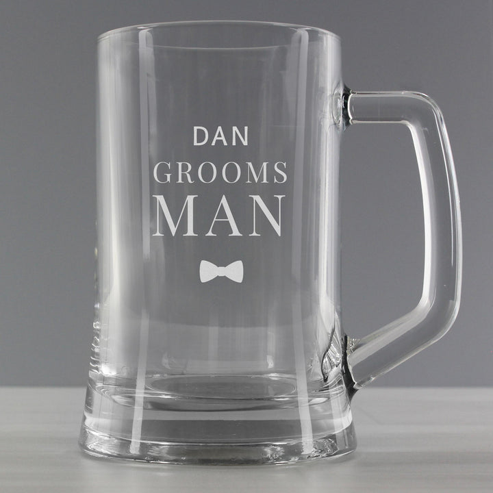 Personalised Memento Personalised Groomsman Pint Stern Tankard