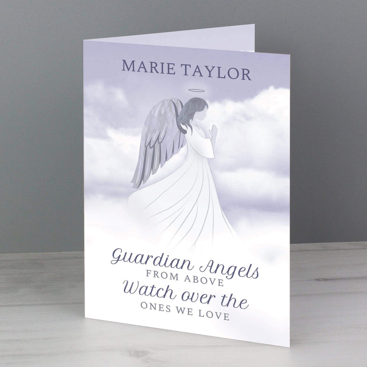 Personalised Memento Greetings Cards Personalised Guardian Angel Card