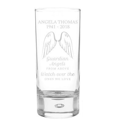 Personalised Memento Candles & Reed Diffusers Personalised Guardian Angel Wings Floating Candle Holder