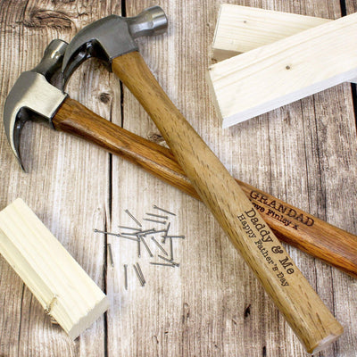 Personalised Memento Wooden Personalised Hammer