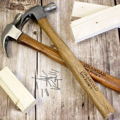 Personalised Memento Wooden Personalised Hammer