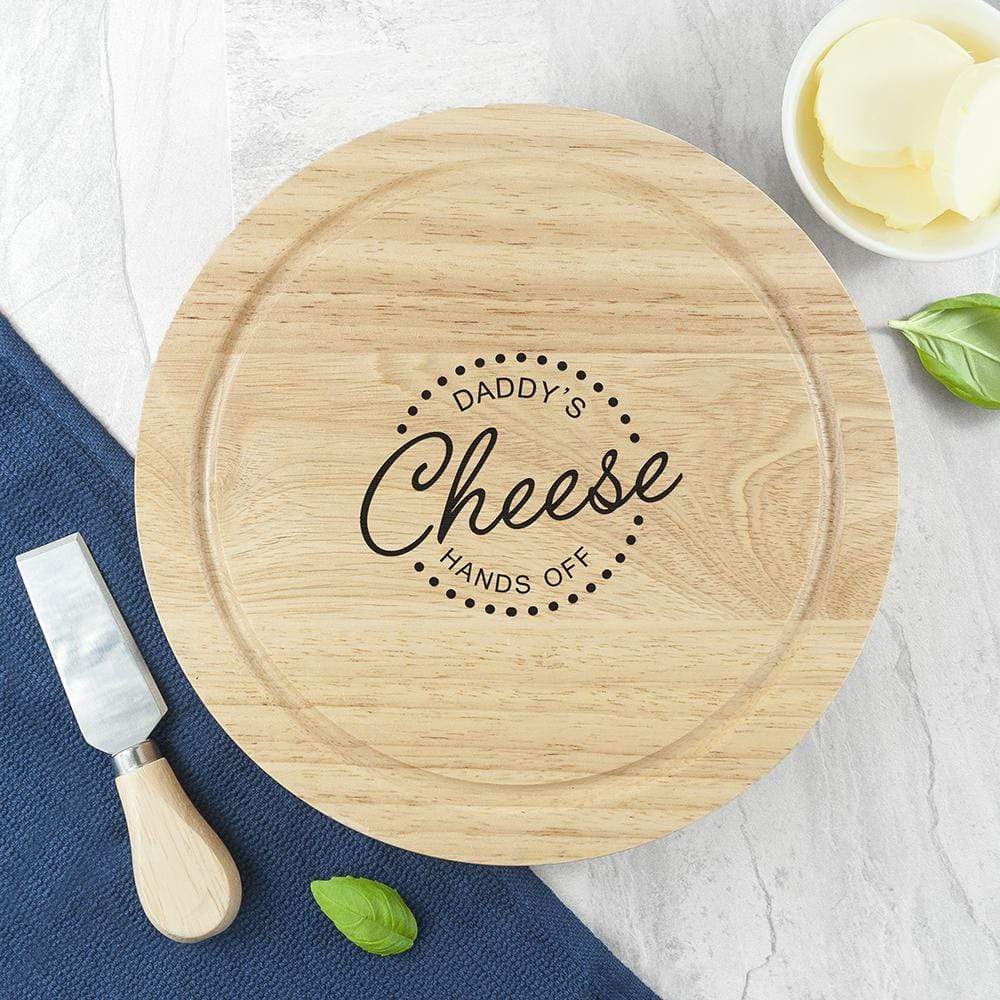 Treat Personalised 'Hands Off' Cheese Board Set