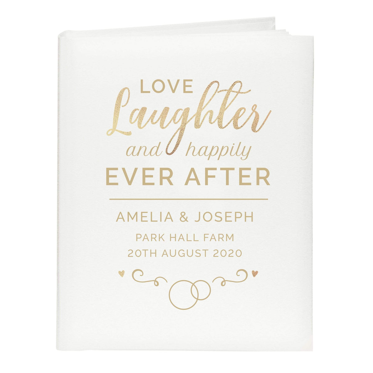 Personalised Memento Photo Frames, Albums and Guestbooks Personalised Happily Ever After Traditional Album