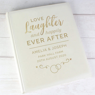 Personalised Memento Photo Frames, Albums and Guestbooks Personalised Happily Ever After Traditional Album