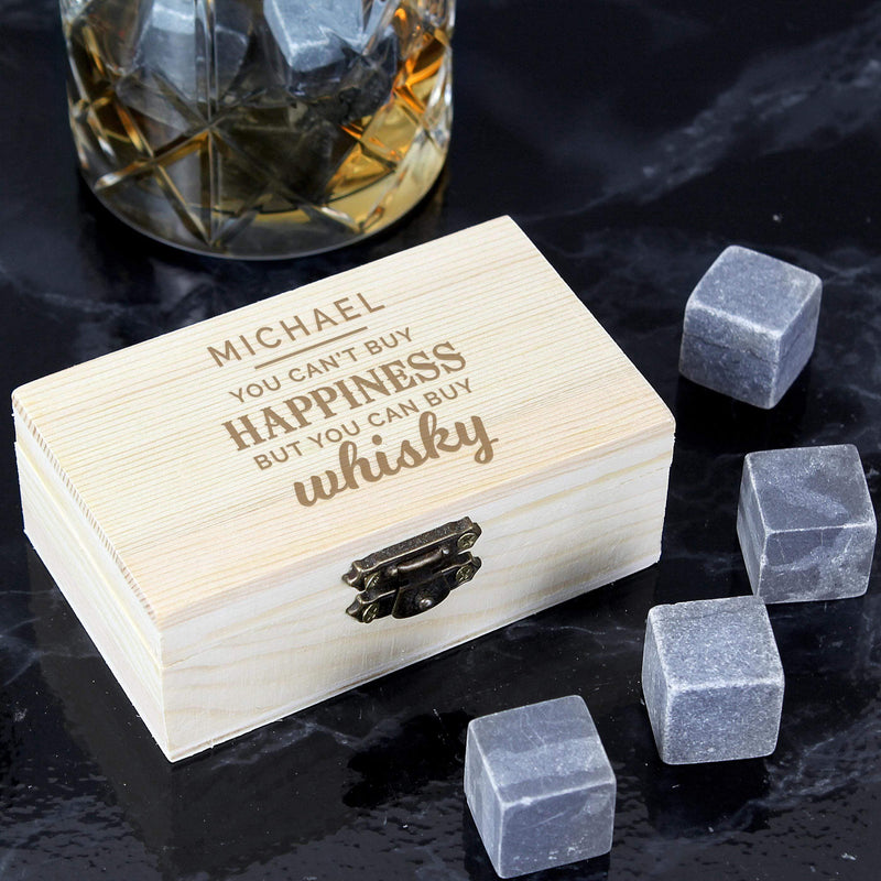 Personalised Memento Personalised Happiness Whisky Stones