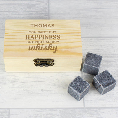Personalised Memento Personalised Happiness Whisky Stones