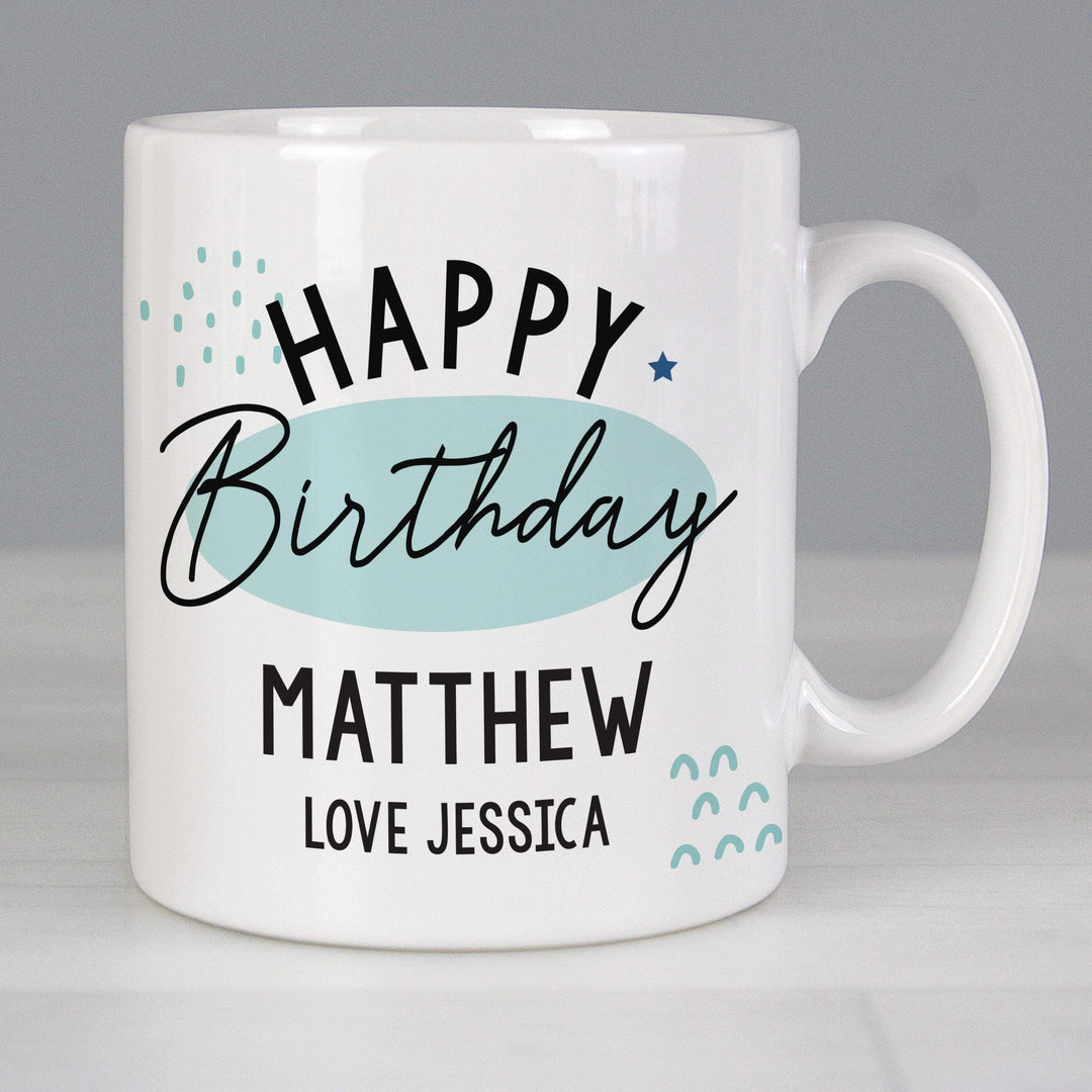 Personalised Memento Personalised Happy Birthday Mug